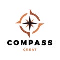 Compass Icon Logo Design Template Royalty Free Stock Photo