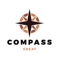 Compass Icon Logo Design Template Royalty Free Stock Photo
