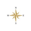 Compass icon logo design template illustration Royalty Free Stock Photo