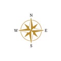 Compass icon logo design template illustration Royalty Free Stock Photo