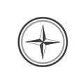 Compass icon logo design template illustration Royalty Free Stock Photo