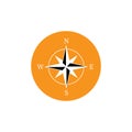 Compass icon logo design template illustration Royalty Free Stock Photo