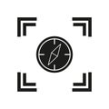 Compass icon. Navigation equipment symbol. Vector illustration. Eps 10. Royalty Free Stock Photo