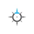 Compass icon Vector Illustration design Logo Royalty Free Stock Photo