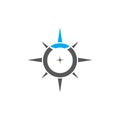 Compass icon Vector Illustration design Logo Royalty Free Stock Photo