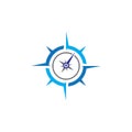 Compass icon Vector Illustration design Logo Royalty Free Stock Photo