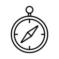 Compass icon on white background, vector illustration