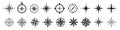 Compass icons. Navigation symbol. vector Royalty Free Stock Photo