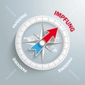 Compass Impfung Pandemie Royalty Free Stock Photo