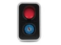 Compass inside red traffic light