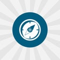 compass isolated icon. traveling design element