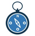 Compass Isolated Vector Icon use for Travel and Tour Projects Royalty Free Stock Photo