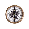 Compass on isolated white background Royalty Free Stock Photo