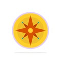 Compass, Location, Navigation, Navigator, Position Abstract Circle Background Flat color Icon