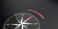 Compass Lockdown Royalty Free Stock Photo