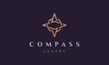 Compass logo concept in a modern and luxury style