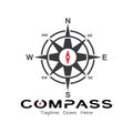 compass logo, icon and symbol. ilustration design