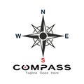 compass logo, icon and symbol. ilustration design