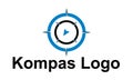 compass logo Round circle Navy modern logo design for your company navy black clolr