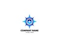 Compass logo template vector icon illustration design