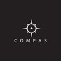 Compass logo vector icon Royalty Free Stock Photo