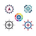 compass logo vector tempate ilustration