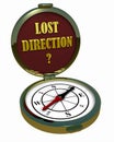 Compass - Lost Direction? Royalty Free Stock Photo