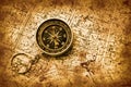 Compass and map