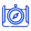 Compass,  map, navigation, directions fully editable vector icon Royalty Free Stock Photo