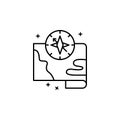 Compass maps icon. Element of maps and navigator icon Royalty Free Stock Photo