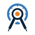 compass measure, Precision, Compass Drawing, Compass Tool Icon Royalty Free Stock Photo