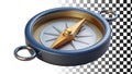 Compass, navigation, direction and travel tool png transparent image Generative AI