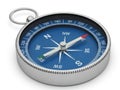Compass, Navigation, Direction, Wayfinding, Travel, Orientation, Isolated on White Royalty Free Stock Photo