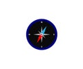 Compass, navigation icon, sign on white background. Vector illustration, design Royalty Free Stock Photo