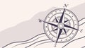 Compass and network, navigation and global connections vector design Generative AI