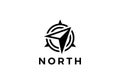 compass north simple modern logo design Royalty Free Stock Photo