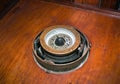 Compass on an old sailing vessel.