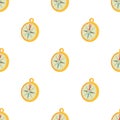 Compass pattern seamless vector Royalty Free Stock Photo