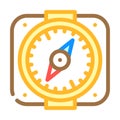 compass pirate color icon vector illustration Royalty Free Stock Photo