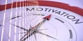 Composite image of compass pointing to motivation Royalty Free Stock Photo