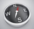 Compass pointing to North