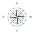 Compass. Retro vintage Wind rose. Vector. Royalty Free Stock Photo