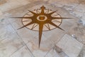 Compass rose of the Anglican Communion in the central nave of the Canterbury Cathedral