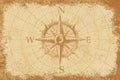 Compass Rose Colorful Vintage Background