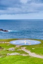 Compass rose in A Coruna, Galicia, Spain. Royalty Free Stock Photo