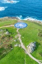 Compass rose in A Coruna, Galicia, Spain. Royalty Free Stock Photo