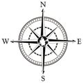 Compass rose illustration