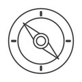 Compass rose navigation cartography expedition line design icon