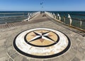 The compass rose, Pesaro, Marche Region, Italy Royalty Free Stock Photo