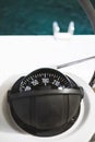 Compass on a sailing boat Royalty Free Stock Photo